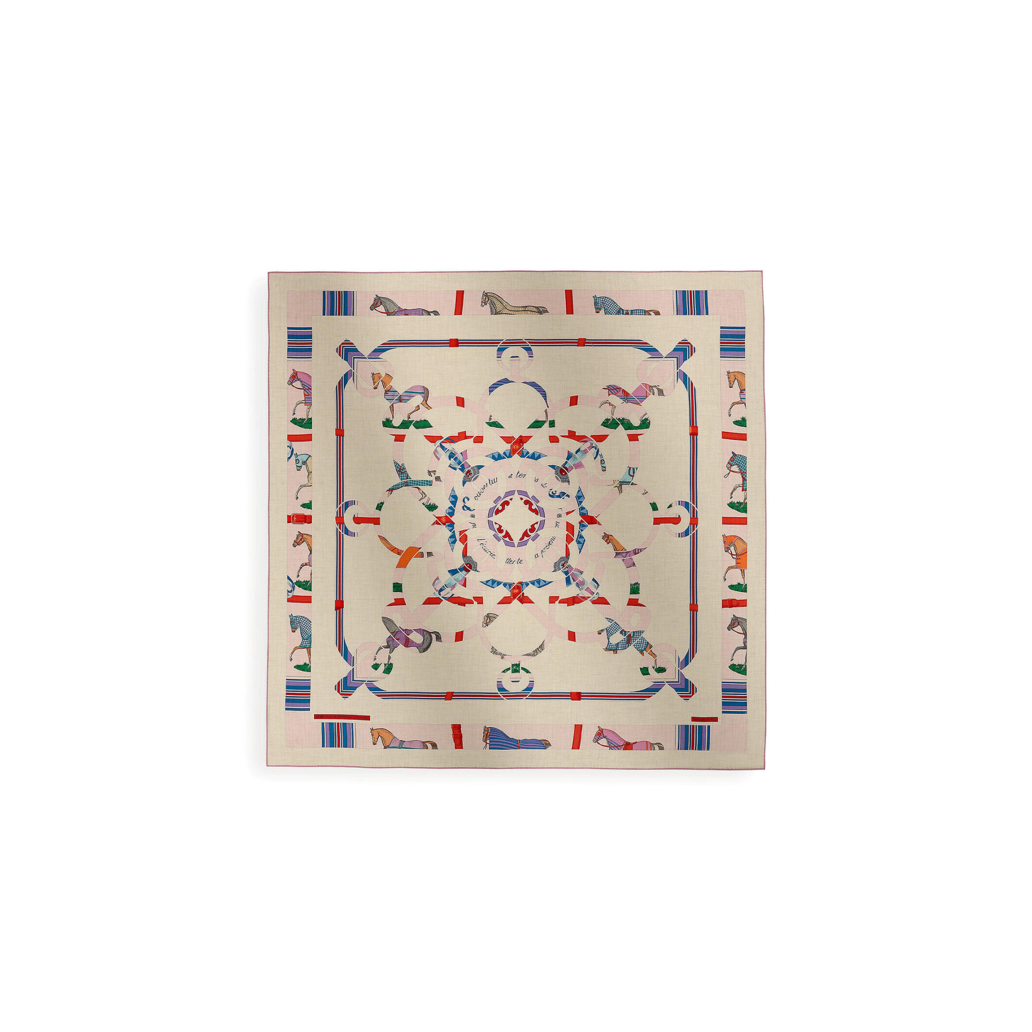 HERMES EPERON D'OR ET TENUES DE JOUR SHAWL 140 H244216S 01 (137*136cm)